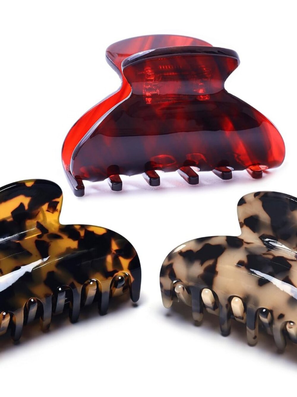 Womens Hair Clips Medium Claw Clips Tortoise Hair Jaw Clips Celluloid Hair Claw